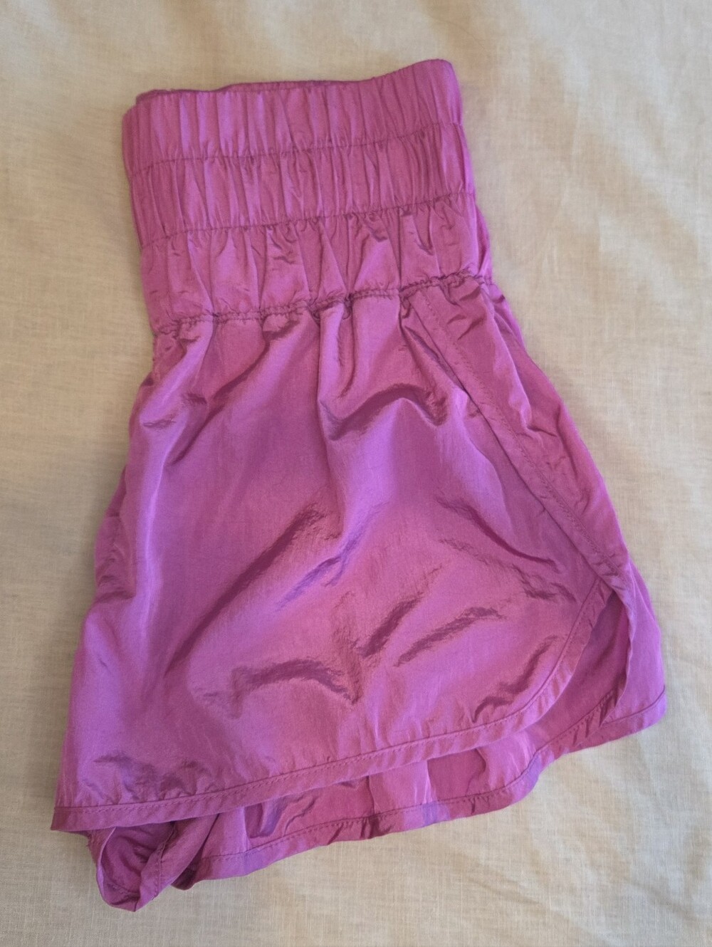 Free People Movement Hot Shot Running Shorts Orchid Pink Shimmer Sz M